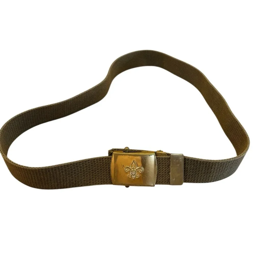 Boy Scouts Of America Army Green Canvas Belt XL
